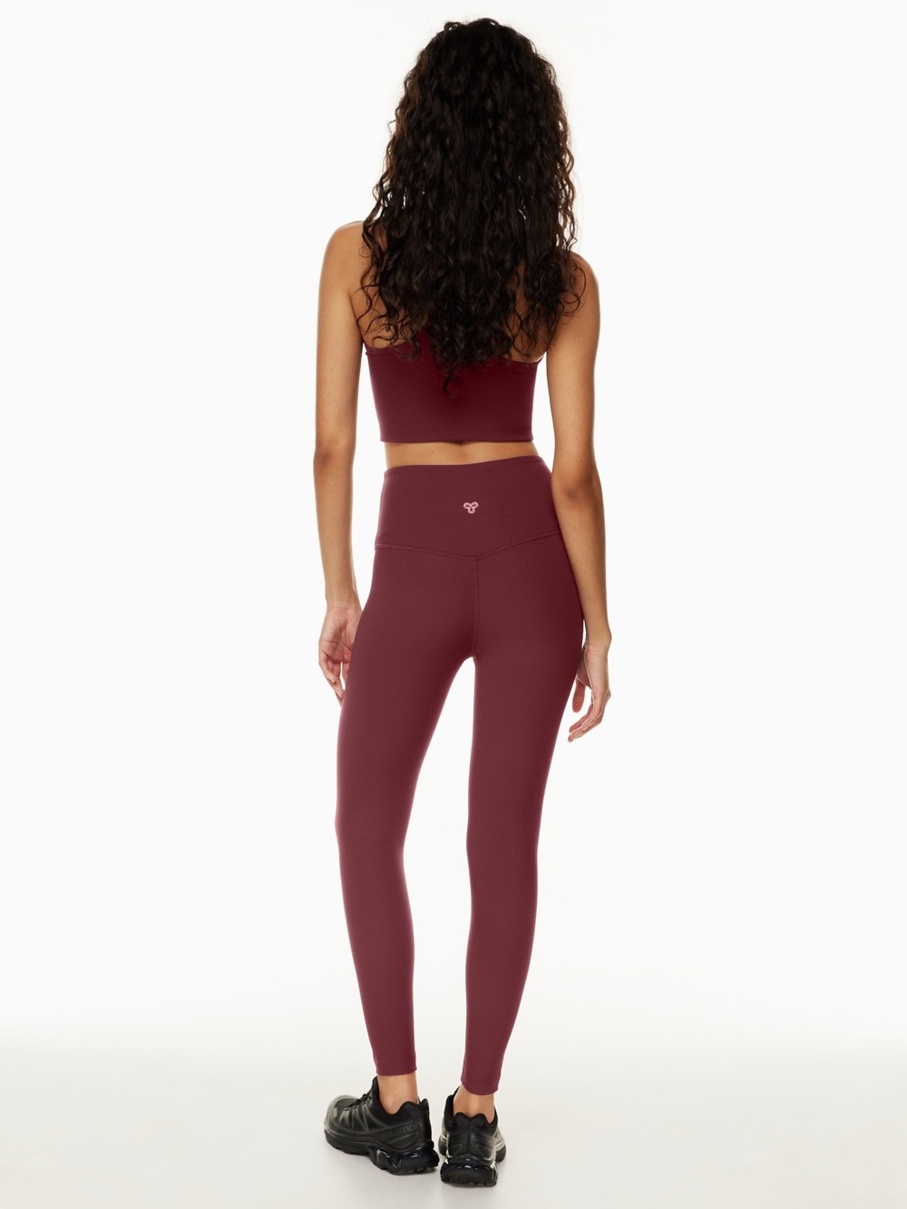 TNA Women's Burgundy High-Waist Leggings